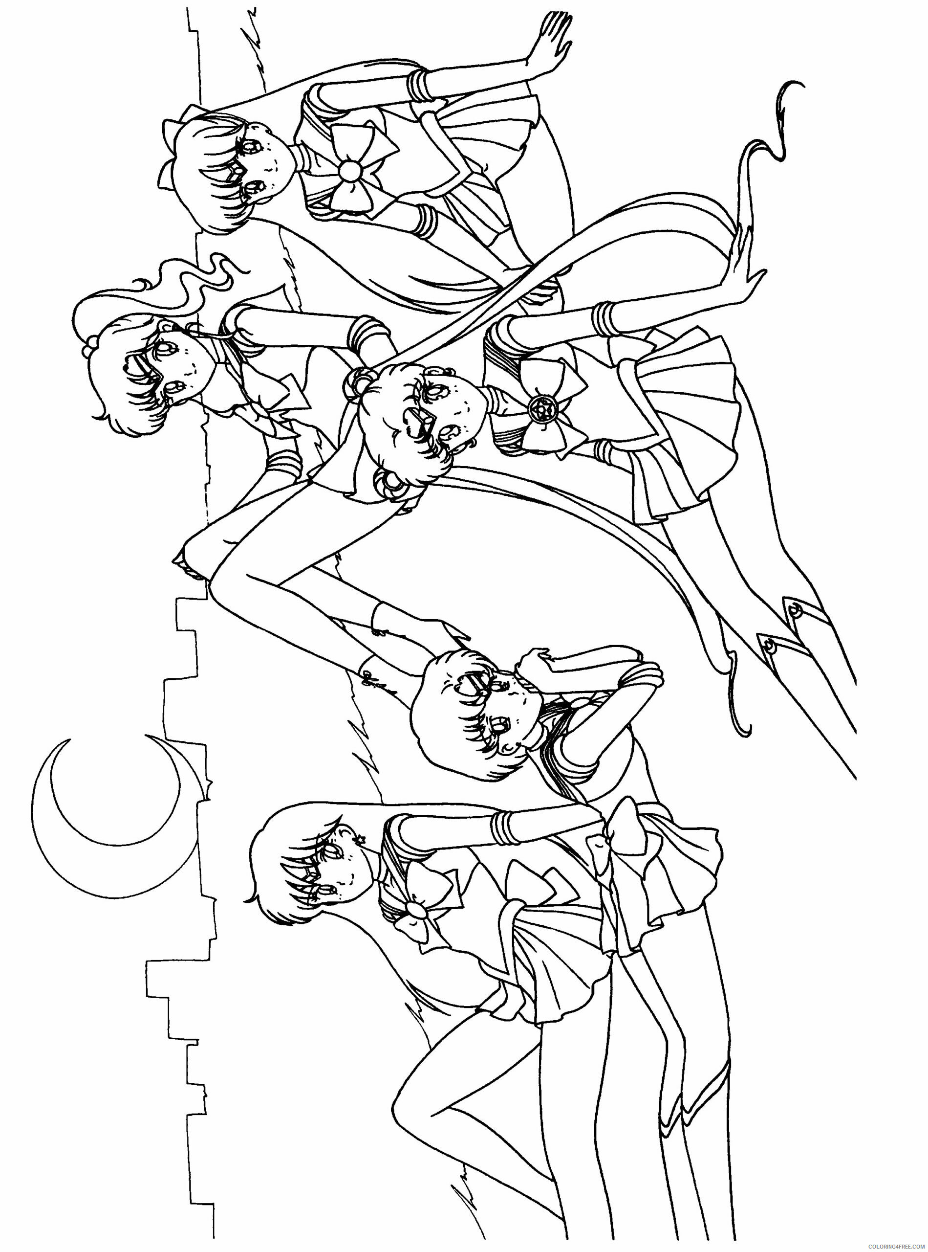 Sailor Moon Printable Coloring Pages Anime sailormoon GlKBx 2 2021 0987 Coloring4free