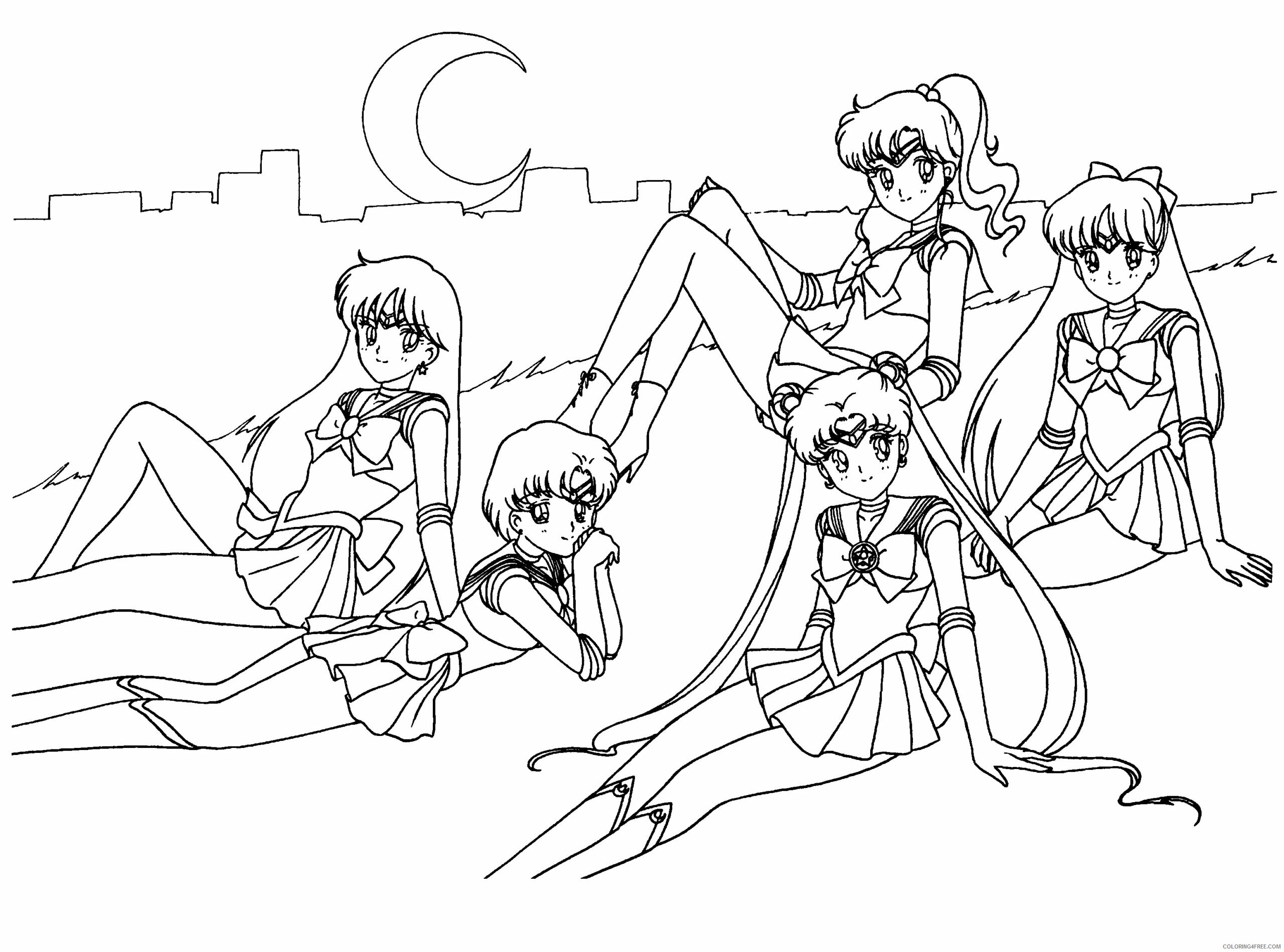 Sailor Moon Printable Coloring Pages Anime sailormoon GlKBx 2021 0988 Coloring4free