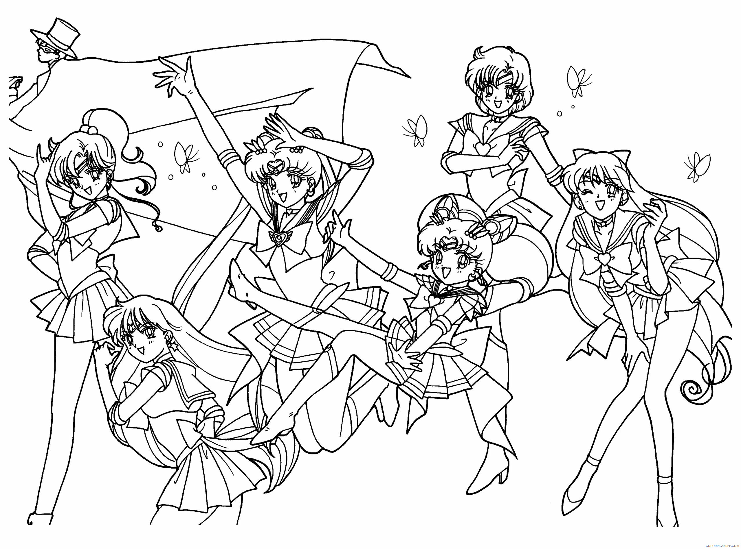 Sailor Moon Printable Coloring Pages Anime sailormoon tQoBp 2021 0995 Coloring4free