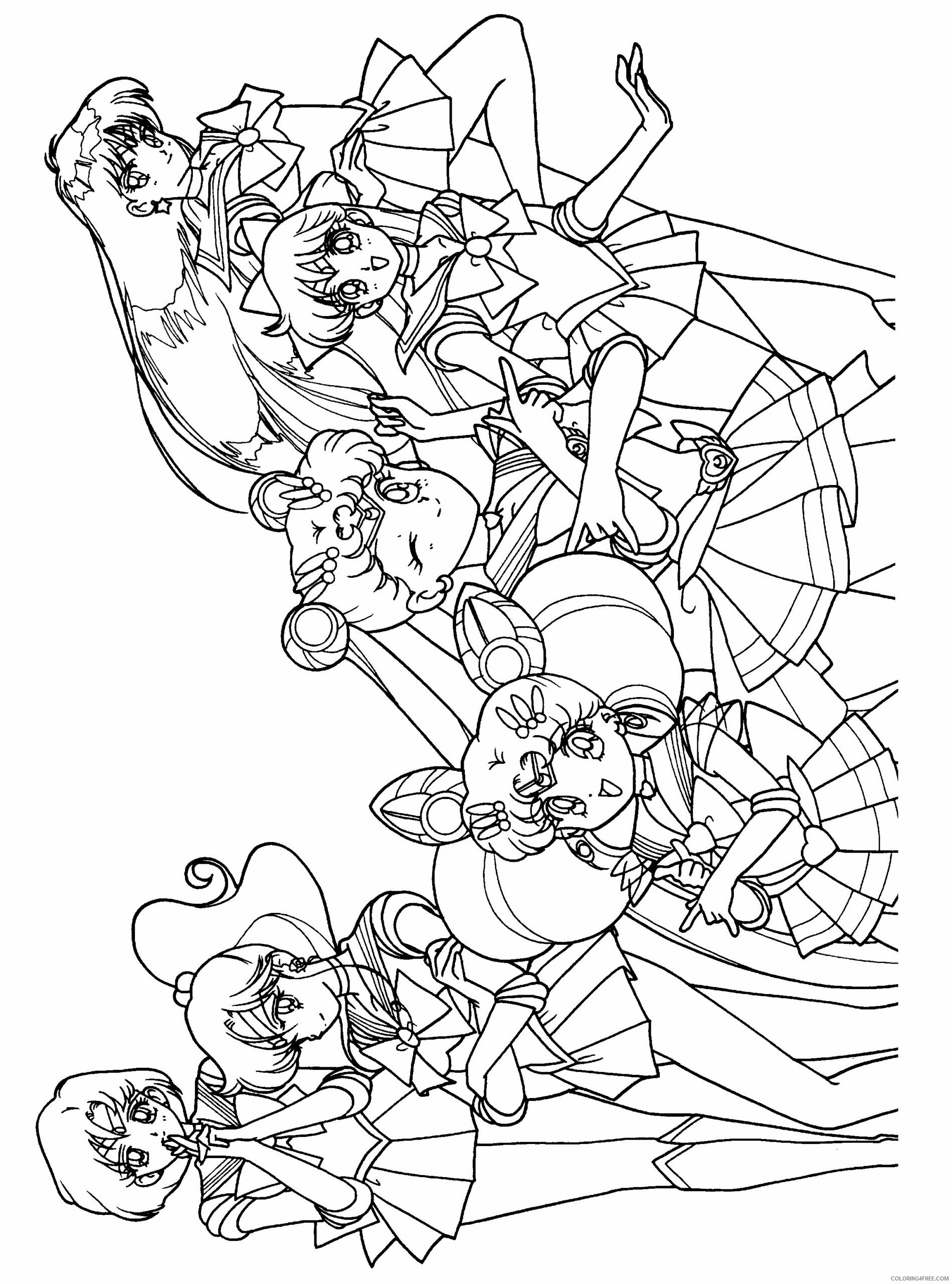 Sailor Moon Printable Coloring Pages Anime sailormoon wDvLH 2 2021 0997 Coloring4free