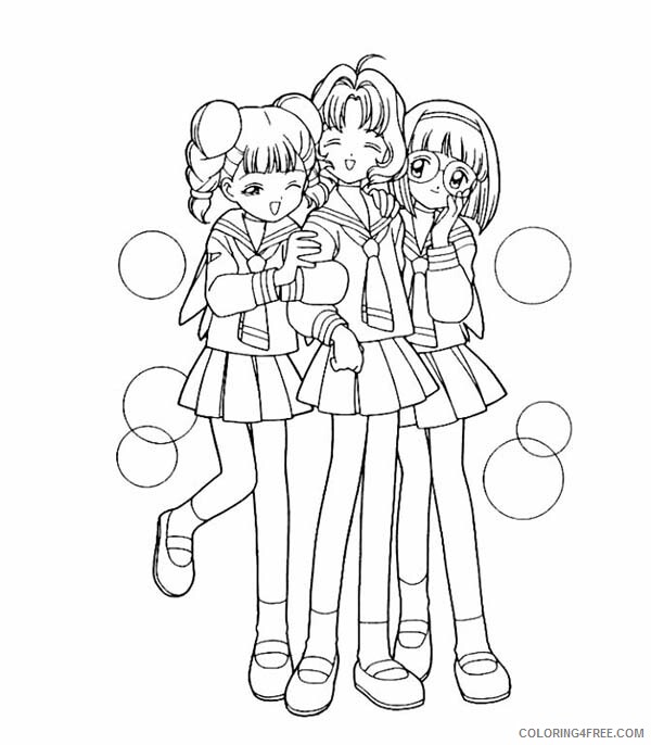 Sakura Printable Coloring Pages Anime Cardcaptor Sakura Characters 2021 04 Coloring4free