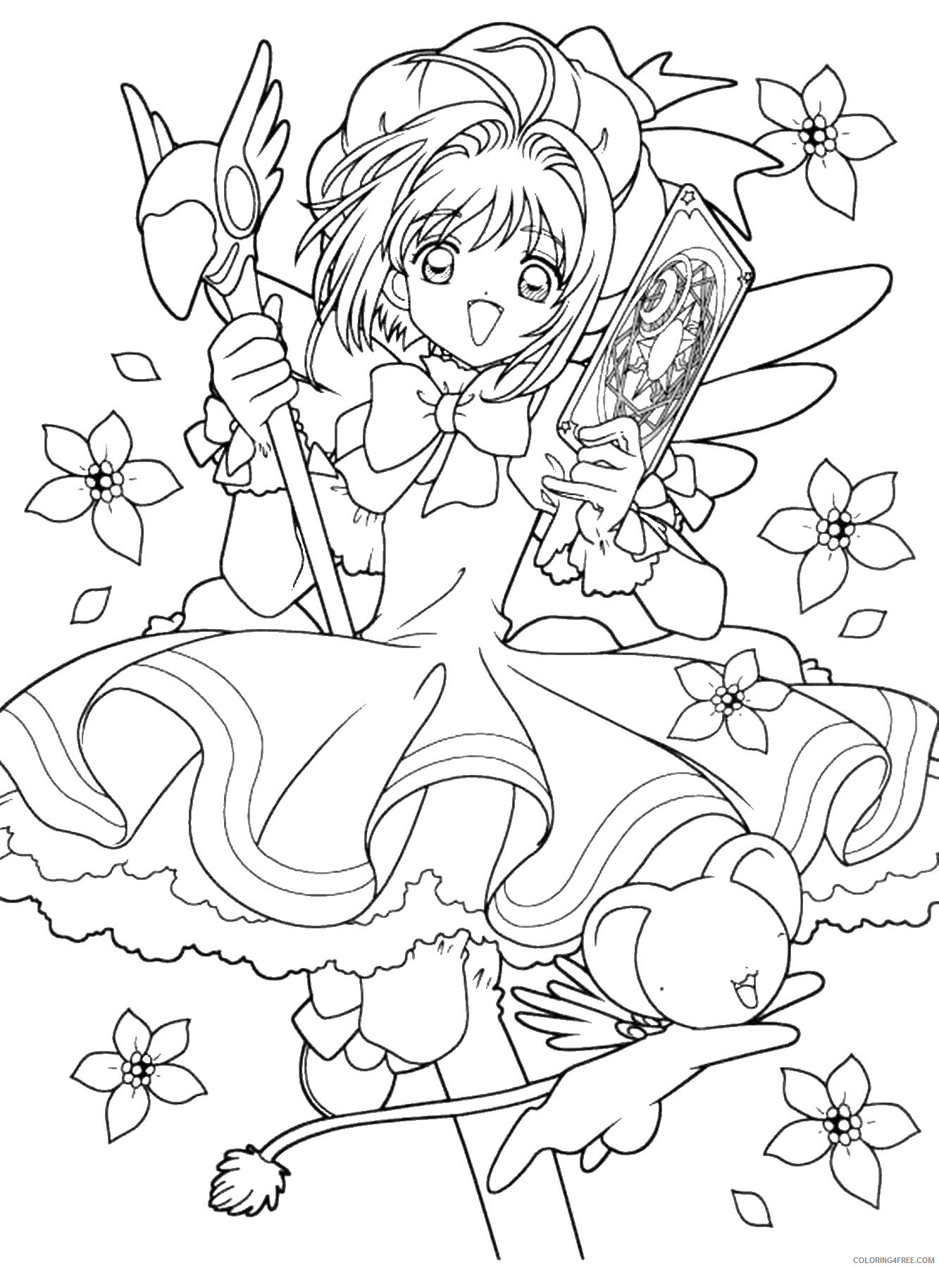 Sakura Printable Coloring Pages Anime sakura_cl_18 2021 19 Coloring4free