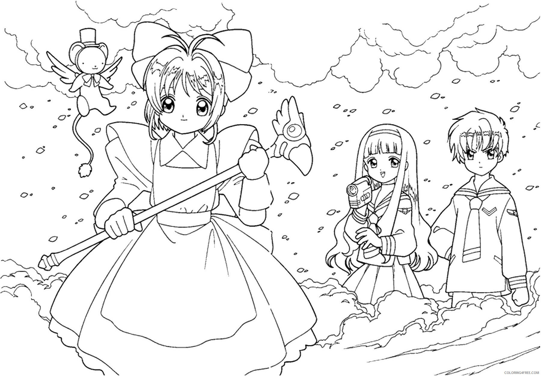 Sakura Printable Coloring Pages Anime sakura_cl_19 2021 20 Coloring4free