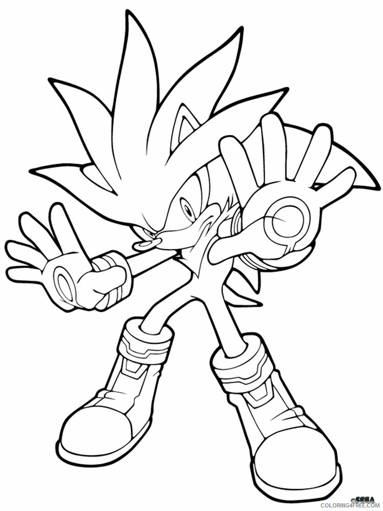 Shadow the Hedgehog Coloring Pages Games for boys Printable 2021 0954 Coloring4free