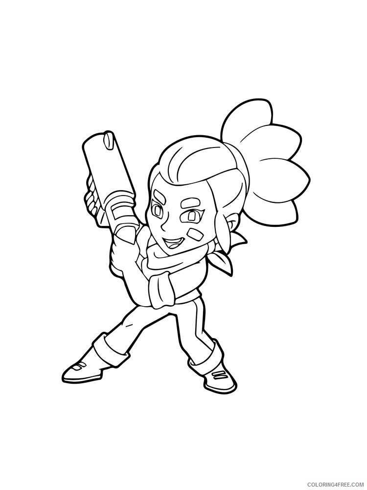 Shelly Coloring Pages Games shelly brawl stars 1 Printable 2021 188 Coloring4free