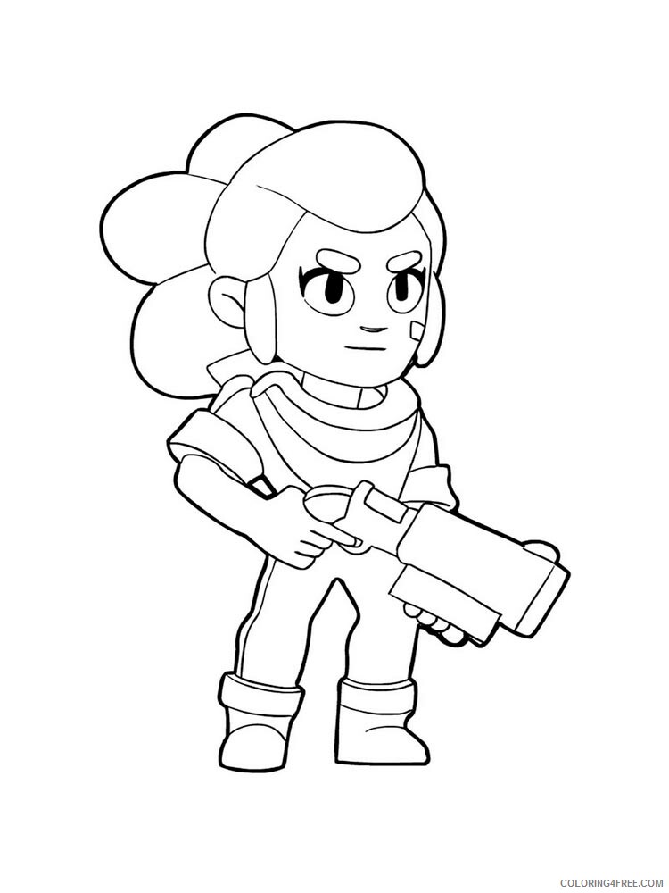 Shelly Coloring Pages Games shelly brawl stars 6 Printable 2021 193 ...
