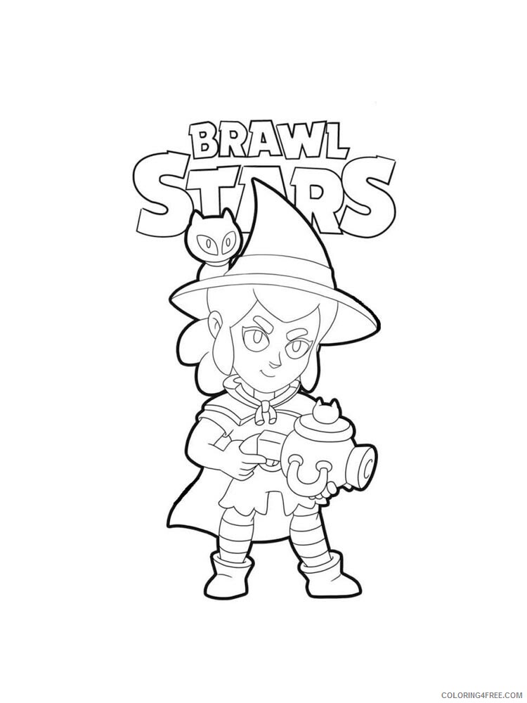 Shelly Coloring Pages Games shelly brawl stars 7 Printable 2021 194 Coloring4free