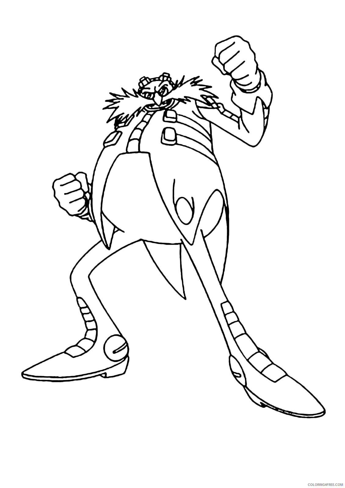 Sonic Boom Coloring Pages Games eggman dr is the genius of evil Print 2021 1135 Coloring4free