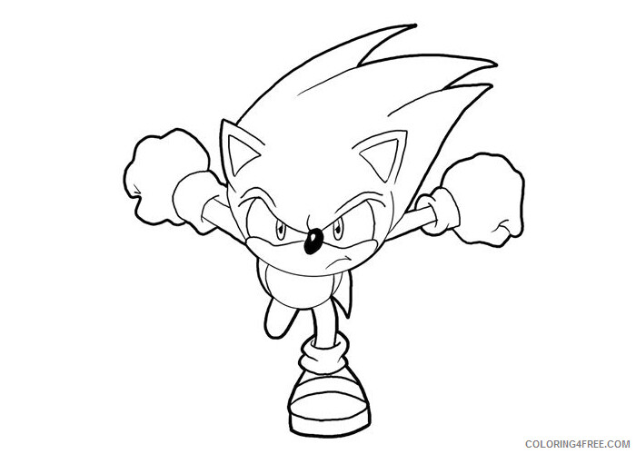 Sonic Coloring Pages Games Dark Sonic Printable 2021 1063 Coloring4free