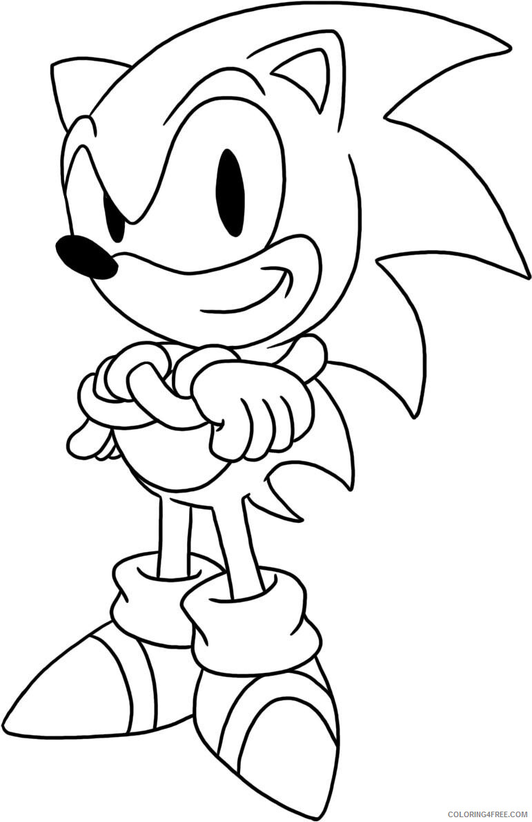 Sonic Coloring Pages Games Free Sonic Hedgehog Printable 2021 1069 Coloring4free