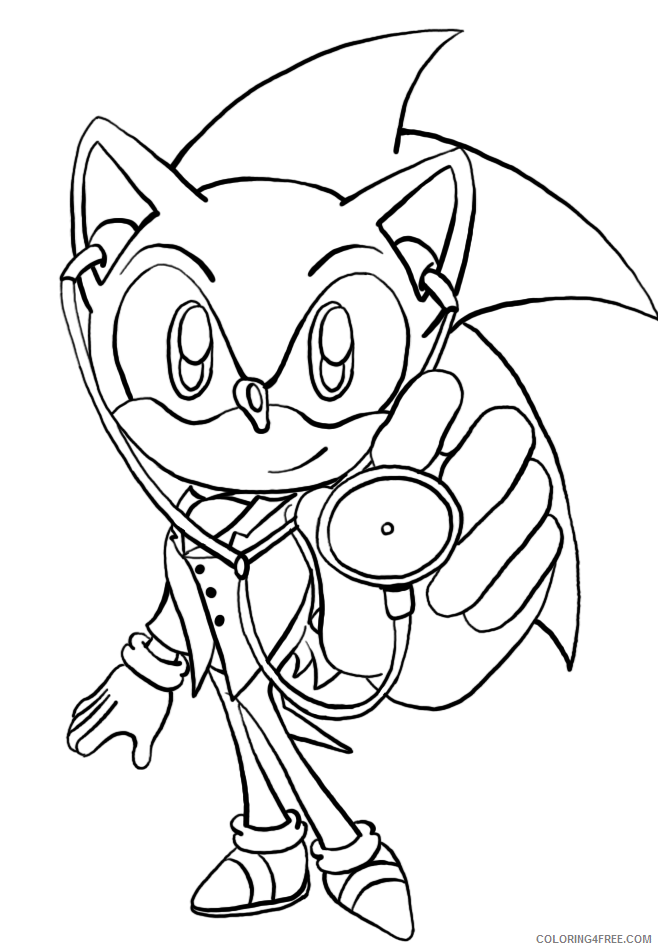 Sonic Coloring Pages Games Free Sonic Printable 2021 1065 Coloring4free