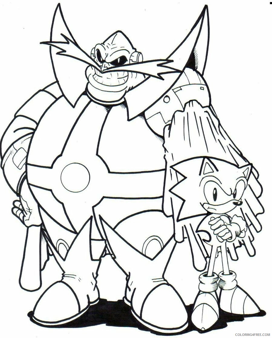 Sonic Coloring Pages Games Printable 2021 1056 Coloring4free