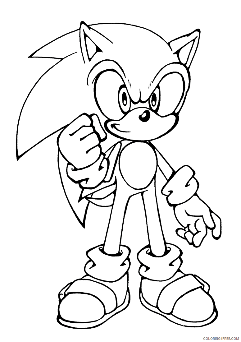 Sonic Coloring Pages Games Printable Sonic Printable 2021 1074 Coloring4free