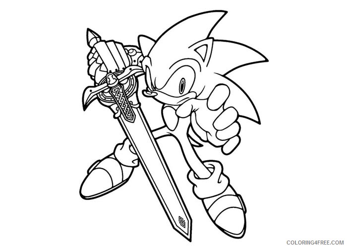 Sonic Coloring Pages Games Shadow Sonic Printable 2021 1076 Coloring4free