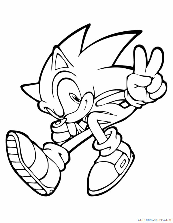 Sonic Coloring Pages Games Sonic Hedgehog to Print Printable 2021 1121 Coloring4free