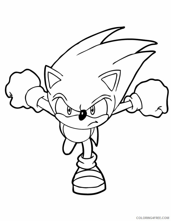Sonic Coloring Pages Games Sonic Silver Shadow Printable 2021 1124 Coloring4free