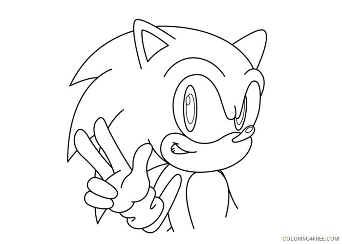 Sonic Coloring Pages Games Sonic online Printable 2021 1108 Coloring4free