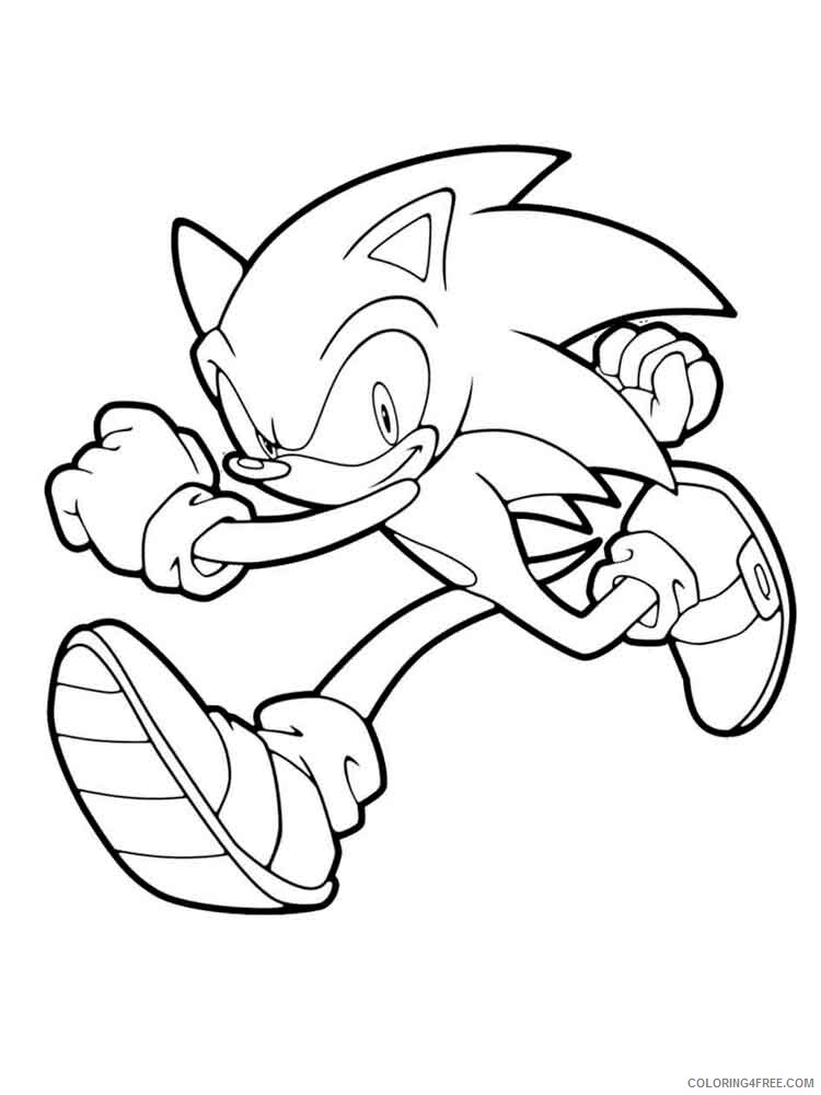 Sonic Coloring Pages Games sonic 10 Printable 2021 1090 Coloring4free