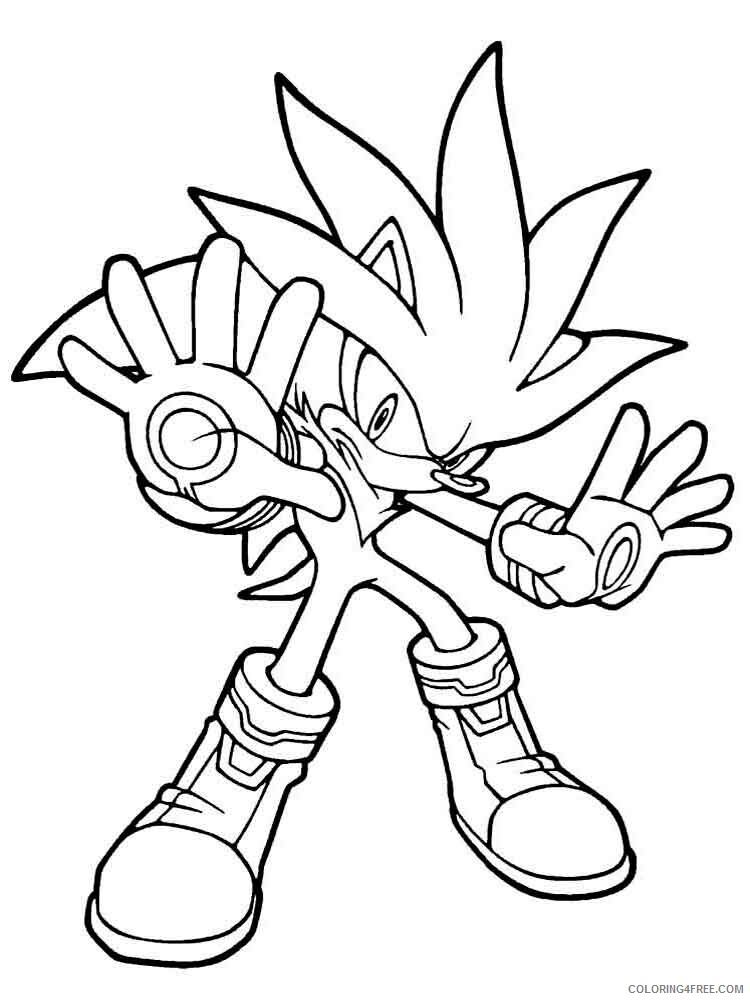 Sonic Coloring Pages Games sonic 12 Printable 2021 1091 Coloring4free