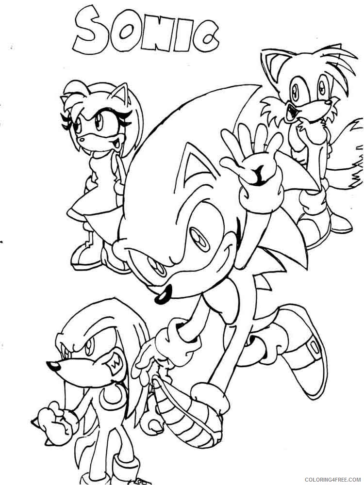 Sonic Coloring Pages Games sonic 14 Printable 2021 1093 Coloring4free