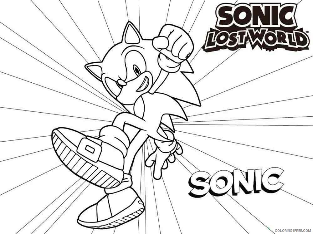 Sonic Coloring Pages Games sonic 16 Printable 2021 1094 Coloring4free