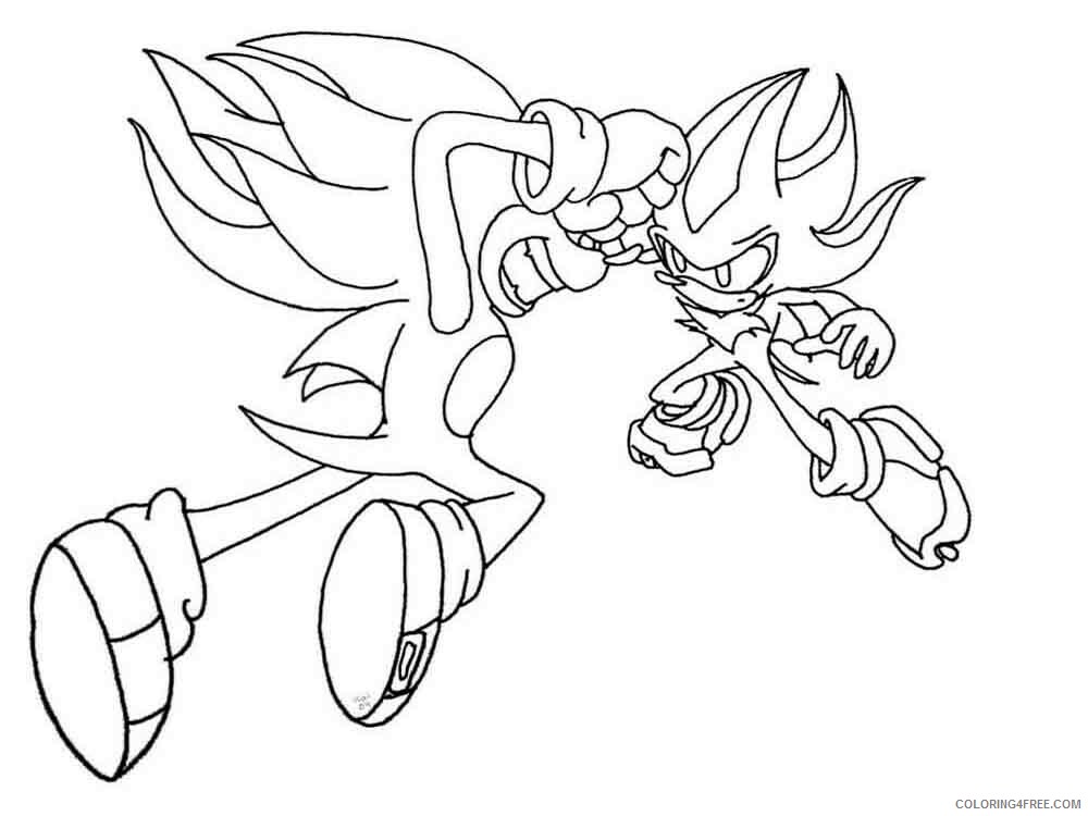 Sonic Coloring Pages Games sonic 17 Printable 2021 1095 Coloring4free