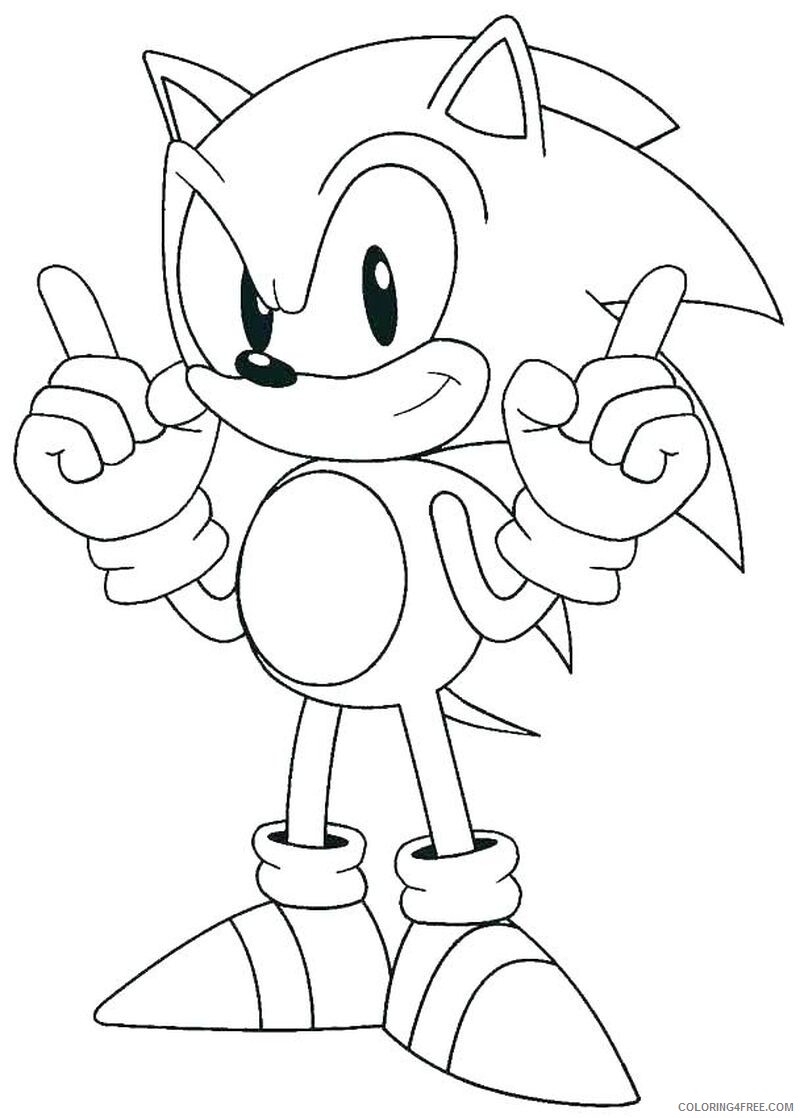 Sonic Coloring Pages Games sonic the hedgehog Printable 2021 1052 Coloring4free