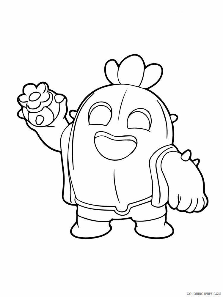 Spike Coloring Pages Games spike brawl stars 9 Printable 2021 203 Coloring4free