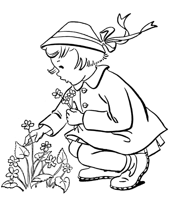 Spring Coloring Pages Nature Print Spring Free Printable 2021 566 Coloring4free
