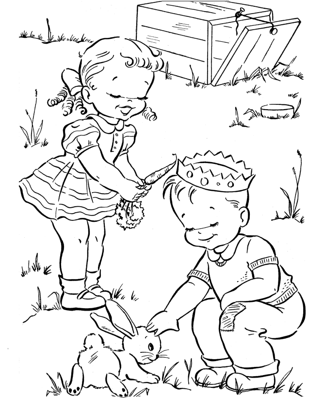 Spring Coloring Pages Nature Spring Bunny Printable 2021 595 Coloring4free