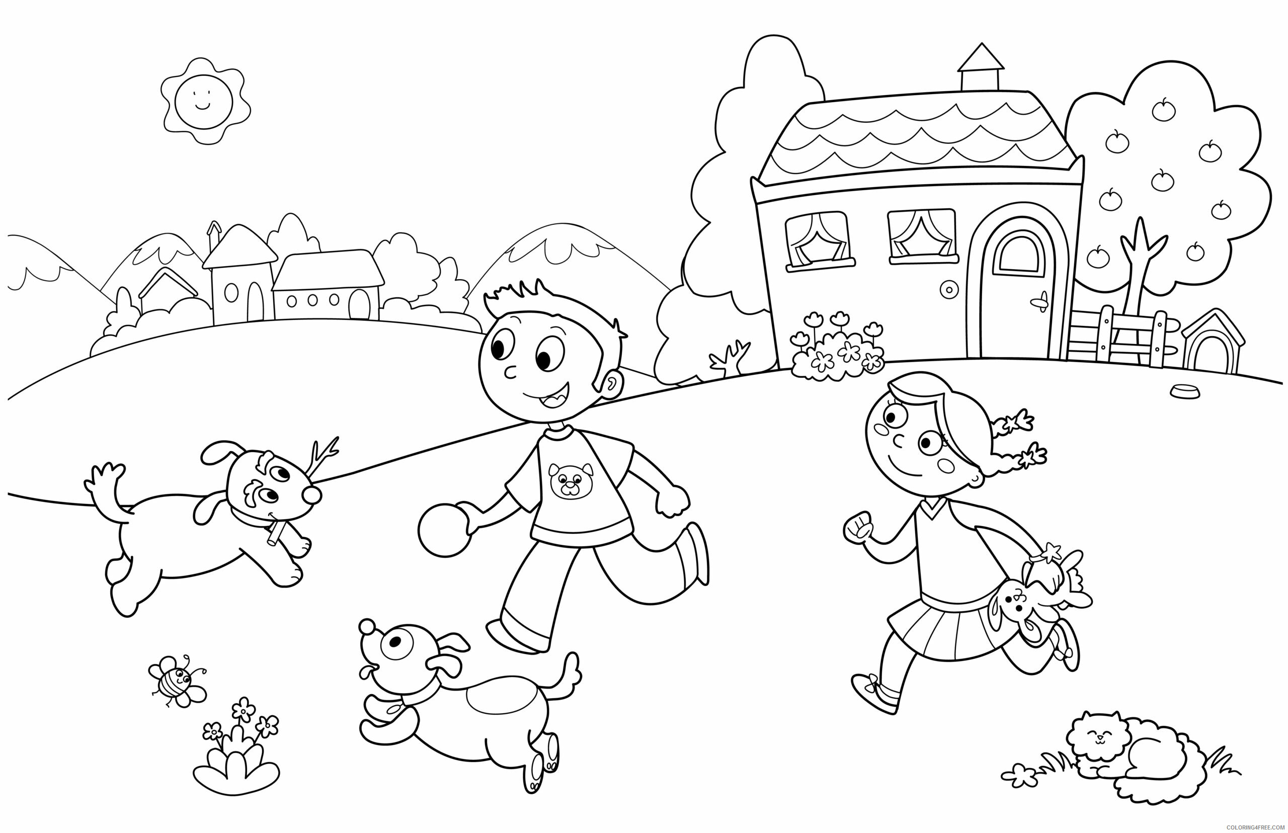 Spring Coloring Pages Nature Spring Play Printable 2021 607 Coloring4free