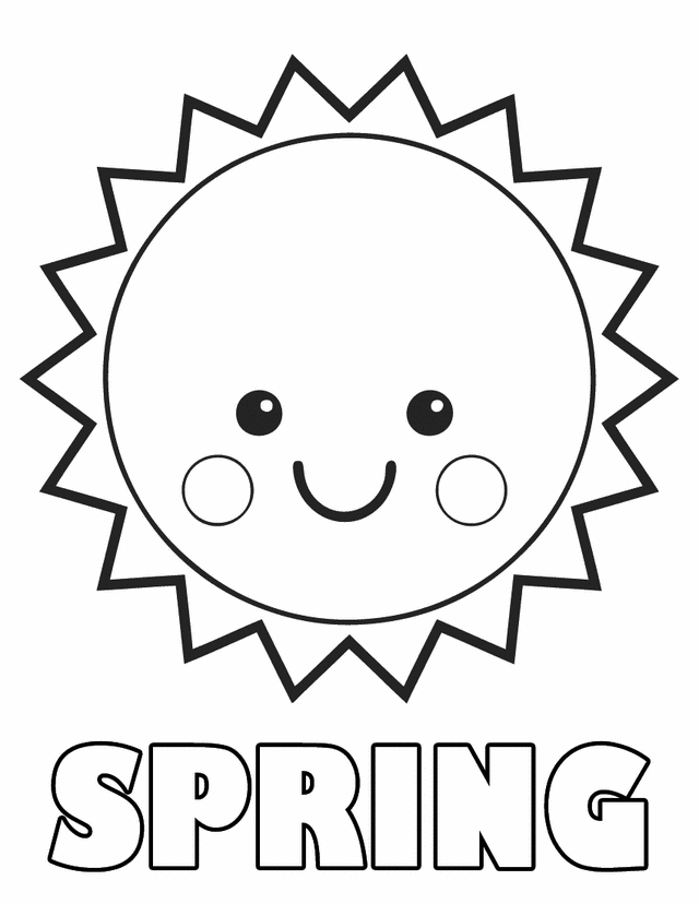 Spring Coloring Pages Nature Sunny Spring Printable 2021 619 Coloring4free