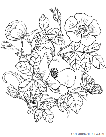 Spring Flowers Coloring Pages Flowers Nature Printable 2021 478 Coloring4free