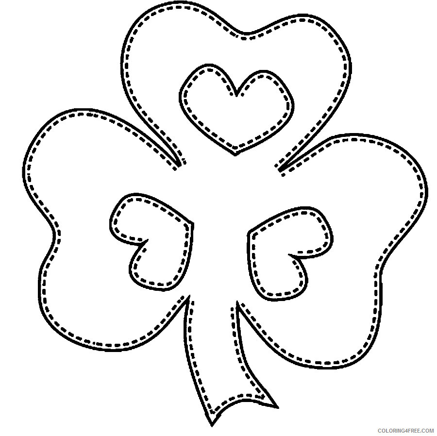 St Patricks Day Coloring Pages Holiday Shamrock St Patricks Day Printable 2021 0880 Coloring4free
