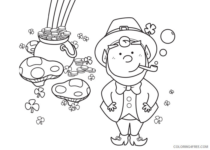 St Patricks Day Coloring Pages Holiday St Patricks day Printable 2021 0887 Coloring4free