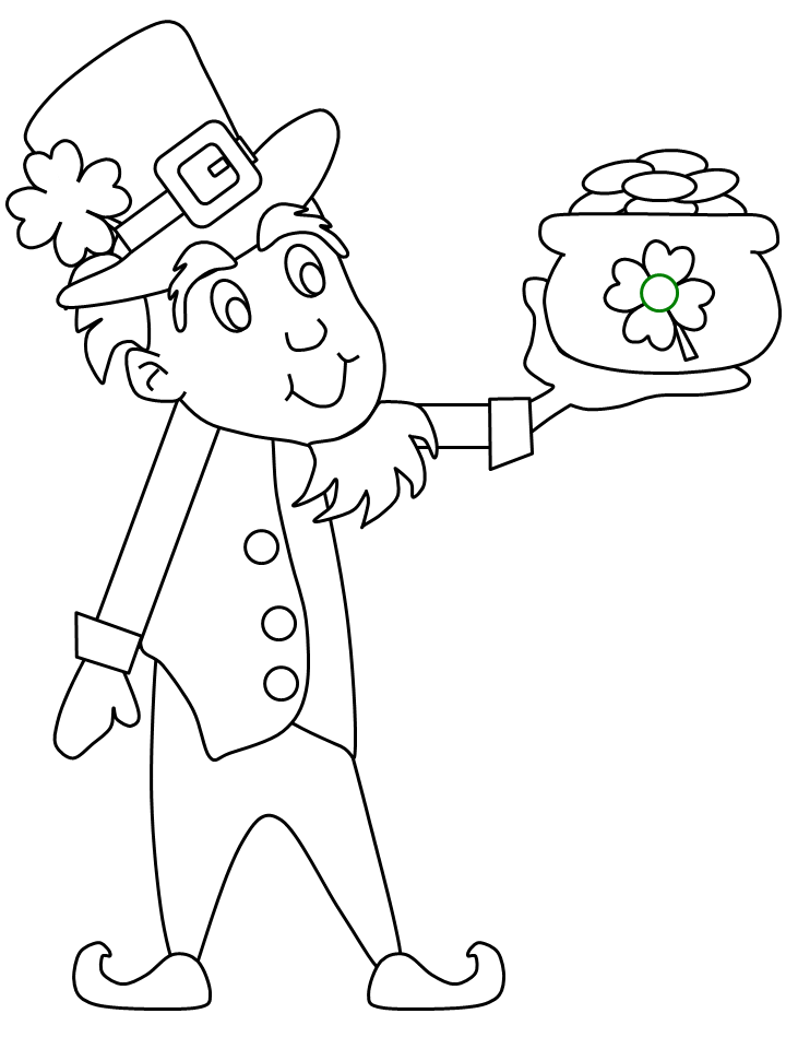 St Patricks Day Coloring Pages Holiday leprechaun Printable 2021 0867 Coloring4free