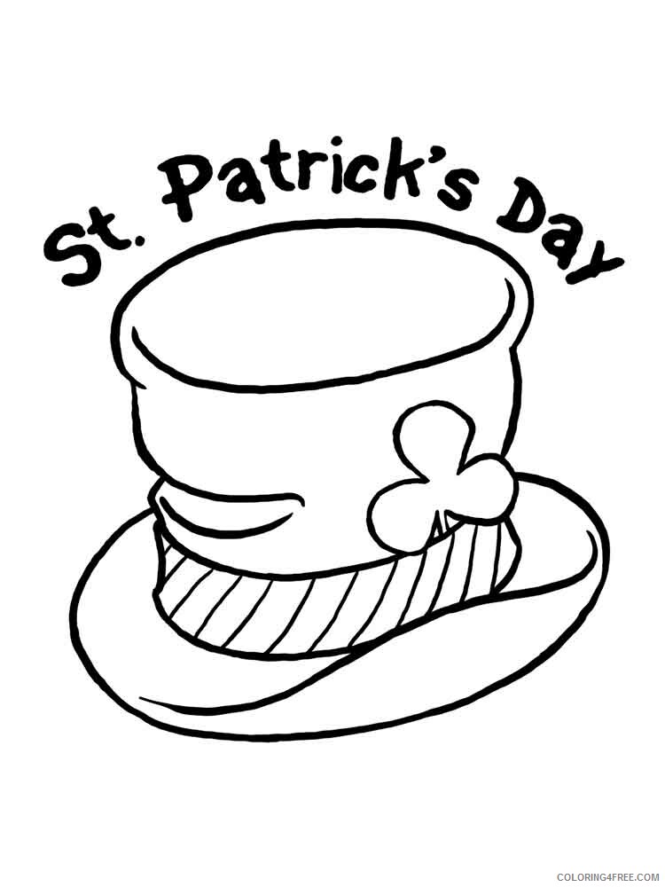 St Patricks Day Coloring Pages Holiday st patricks day 3 Printable 2021 0889 Coloring4free