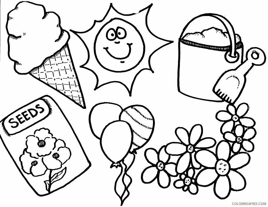 Summer Coloring Pages Nature Summer Free Printable 2021 697 Coloring4free