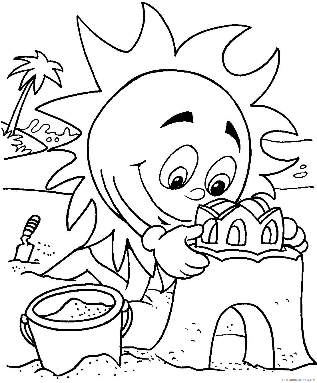 Summer Coloring Pages Nature Summer Free Printable 2021 698 Coloring4free