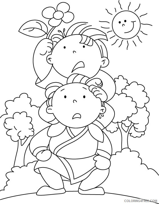 Summer Coloring Pages Nature Summer Pictures to Printable 2021 713 Coloring4free