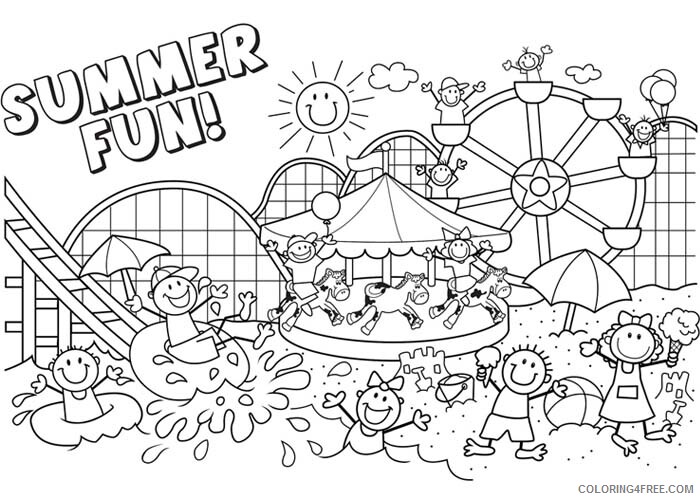 Summer Coloring Pages Nature Summer fun Printable 2021 710 Coloring4free