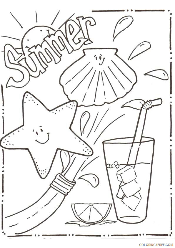 Summer Coloring Pages Nature summer to print Printable 2021 699 Coloring4free