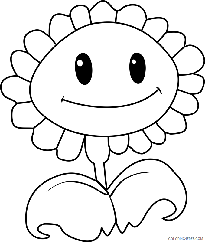 Sunflower Coloring Pages Nature Printable 2021 724 Coloring4free