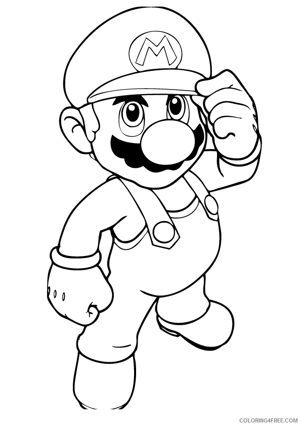 Super Mario Coloring Pages Games Mario Online Printable 2021 1187 Coloring4free