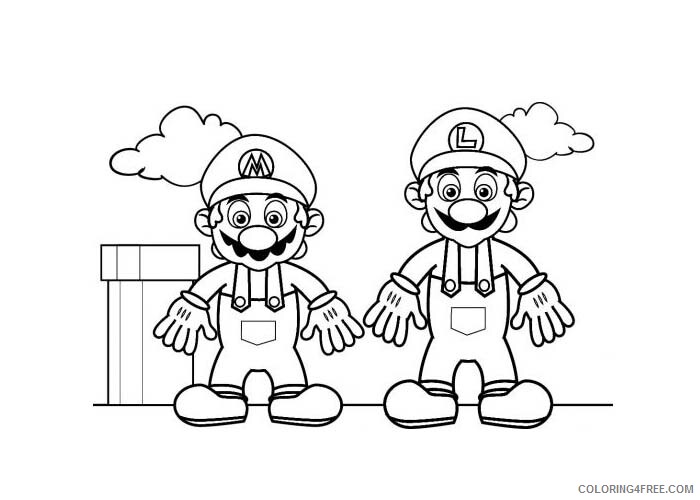 Super Mario Coloring Pages Games Mario and Luigi Printable 2021 1164 Coloring4free