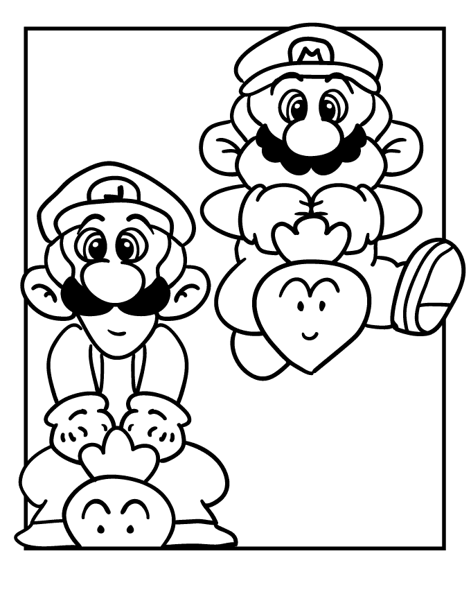 Super Mario Coloring Pages Games Mario and Luigi Printable 2021 1168 Coloring4free