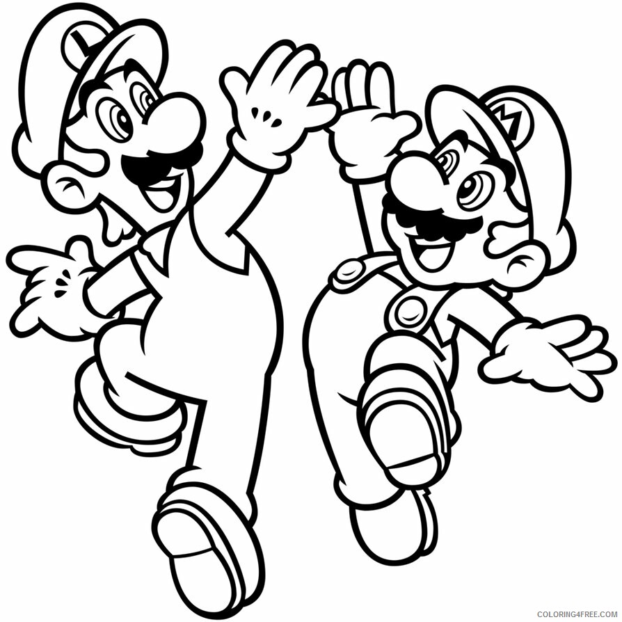 Super Mario Coloring Pages Games Mario for Kids 2 Printable 2021 1184 Coloring4free