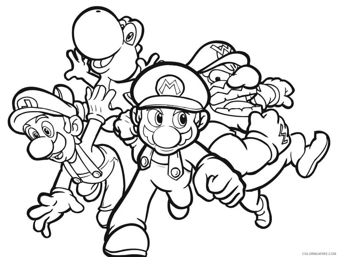 Super Mario Coloring Pages Games Mario for Print Printable 2021 1185 Coloring4free