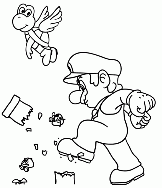 Super Mario Coloring Pages Games Super mario For Kids Printable 2021 1240 Coloring4free