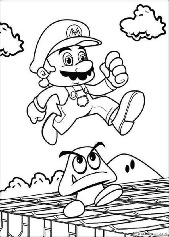 Super Mario Coloring Pages Games super_mario_coloring11 Printable 2021 1220 Coloring4free